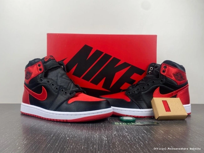 Official Maikesneakers FD4810-061 OG Satin WMNS Bred High Air Jordan 1 0716